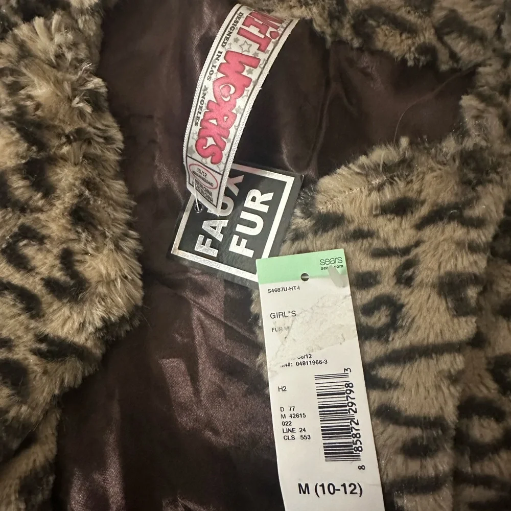 Kids Leopard Print Vest with Brown Belt